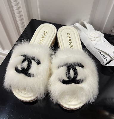 chanel fur slides replica|chanel dupe leather.